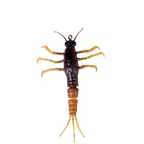 Savage Gear 3D TPE Mayfly Nymph 5cm 2.5g 1-pack 01-Brown i gruppen Madding / Softbaits / krebs og creaturebaits / Creaturebaits hos Sportfiskeprylar.se (50671)