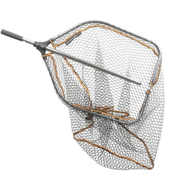 Savage Gear Pro Folding Rubber Large Mesh Landing Net XL (70x85cm) i gruppen Udstyr og tilbehør / Fiskenet / Predator fangstnet hos Sportfiskeprylar.se (50804)