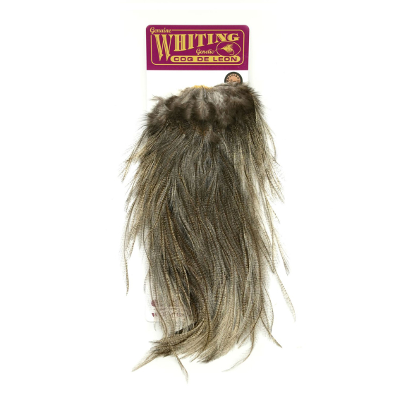 Whiting Coq de Leon Bronze Saddle - Light Pardo i gruppen Kroge og endegrej / Fluebinding / Fluebindingsmateriale / Fjer og nakker / Nakker og sadler hos Sportfiskeprylar.se (51302042)