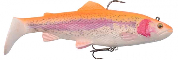 Savage Gear 4D Trout Rattle Shad 12.5cm 35g 02-Golden Albino i gruppen Madding / Swimbaits / Soft swimbaits hos Sportfiskeprylar.se (57406)