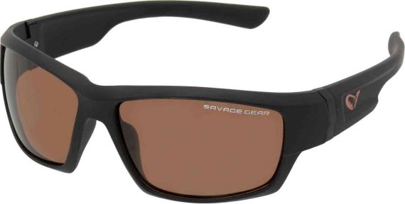 Savage Gear Shades Floating Polarized Sunglasses - Amber (Sun And Clouds) i gruppen Beklædning og fodtøj / Briller / Polaroidbriller hos Sportfiskeprylar.se (57573)