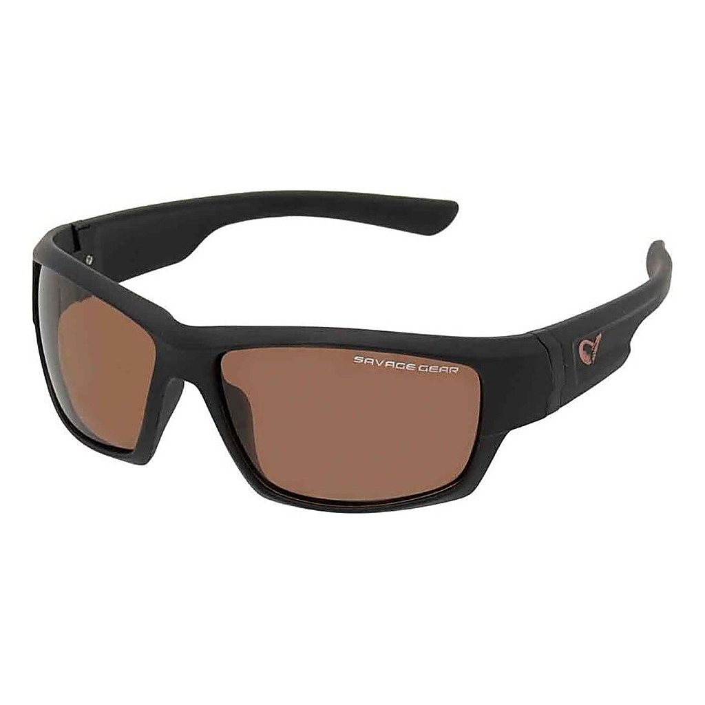 Savage Gear Shades Floating Polarized Sunglasses - Amber (Sun And Clouds) i gruppen Beklædning og fodtøj / Briller / Polaroidbriller hos Sportfiskeprylar.se (57573)