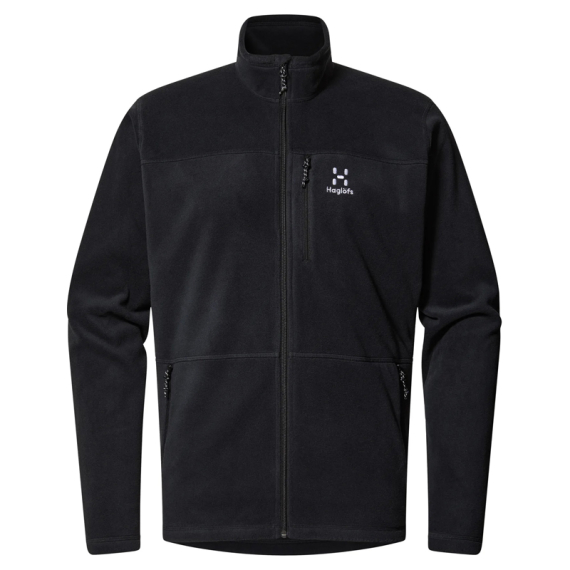 Haglöfs Kaise Mid Jacket Men True Black i gruppen Beklædning og fodtøj / Beklædning / Jakker / Fleecejakker hos Sportfiskeprylar.se (6065402C5020r)