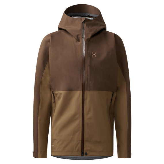 Haglöfs Front Proof II Jacket Men Woodland Brown/Teak Brown i gruppen Beklædning og fodtøj / Beklædning / Jakker / Regnjakker hos Sportfiskeprylar.se (6078235UN015r)