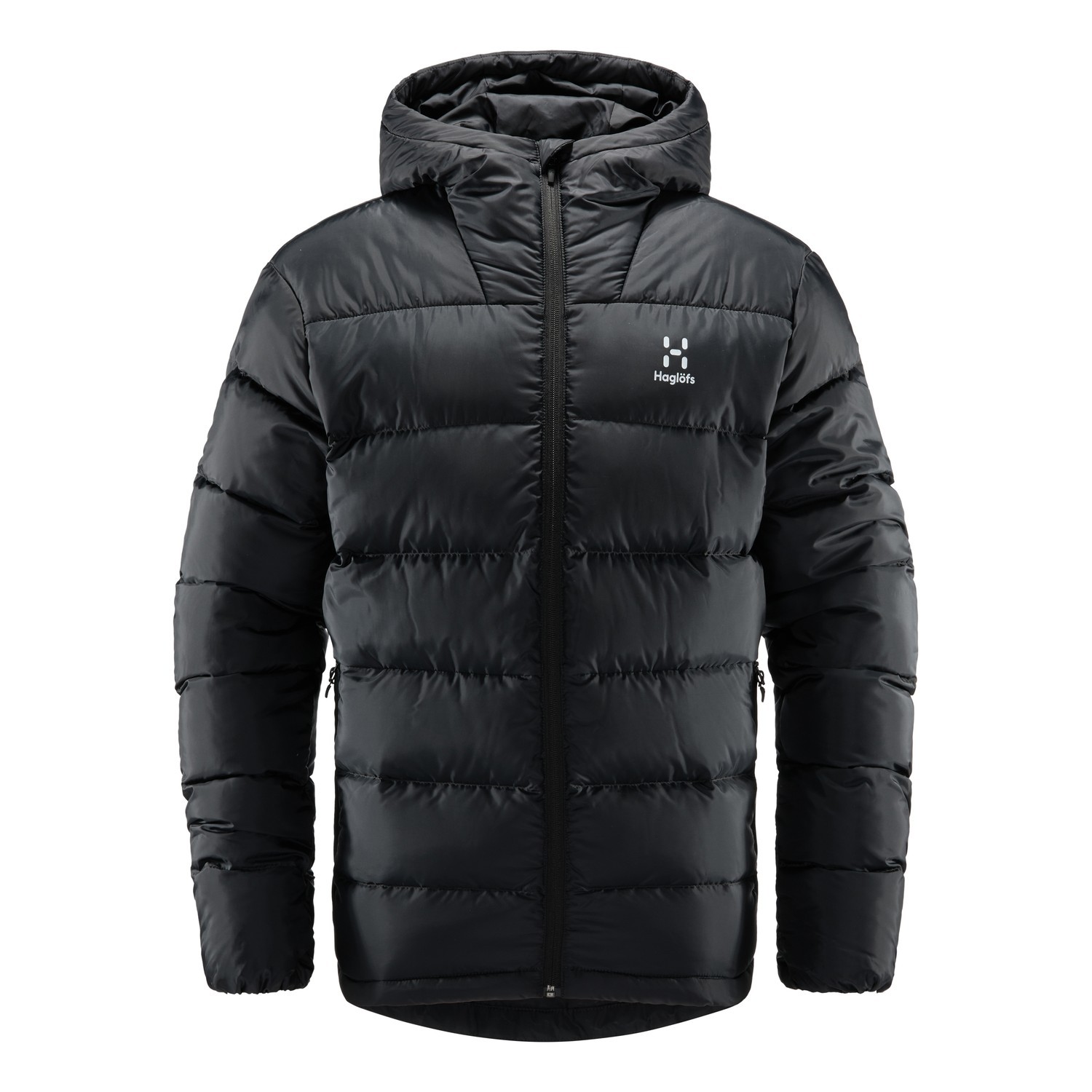 Haglöfs Bield Down II Hood Men True Black i gruppen Beklædning og fodtøj / Beklædning / Jakker / Vinterjakker hos Sportfiskeprylar.se (6082562C5015r)