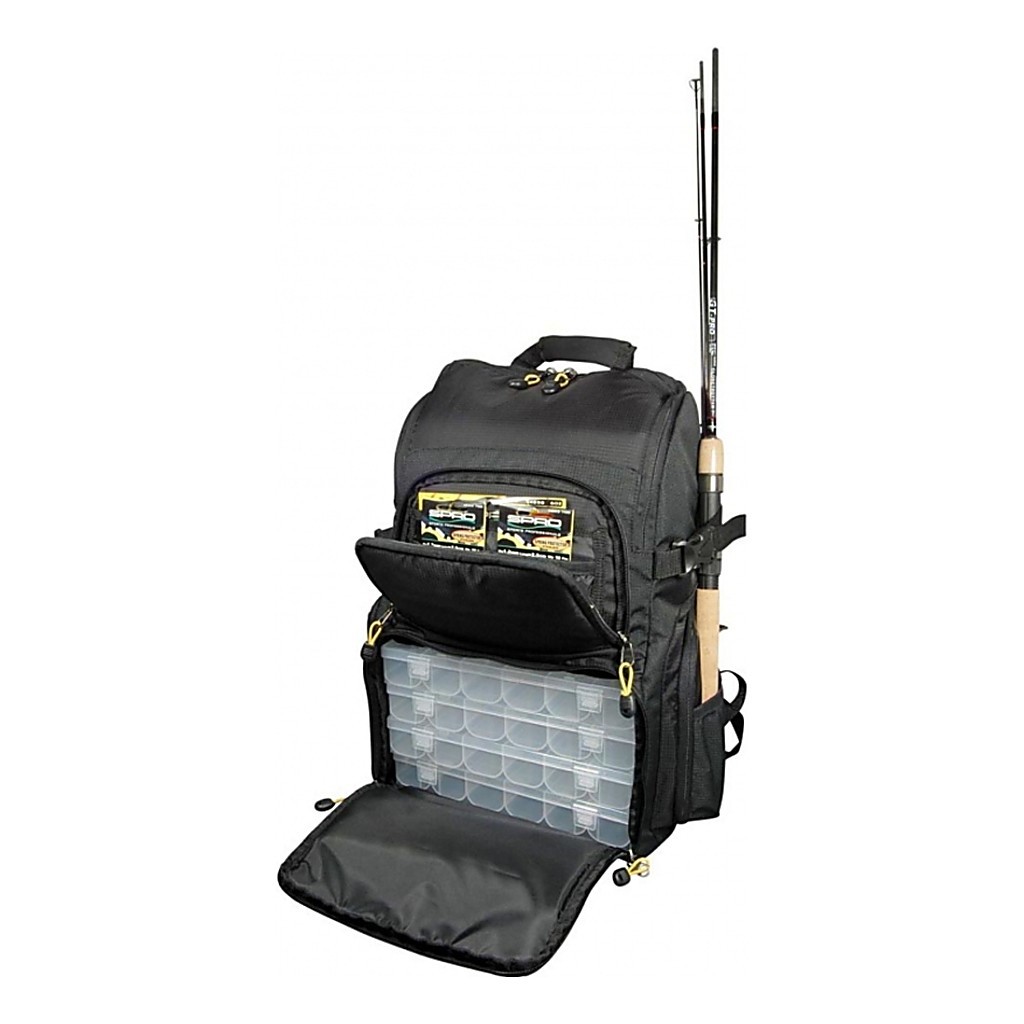 Spro Back Pack inkl. 4 boxar i gruppen Fiskemetoder / Isfiskeri / Opbevaring / Rygsække hos Sportfiskeprylar.se (6203500)