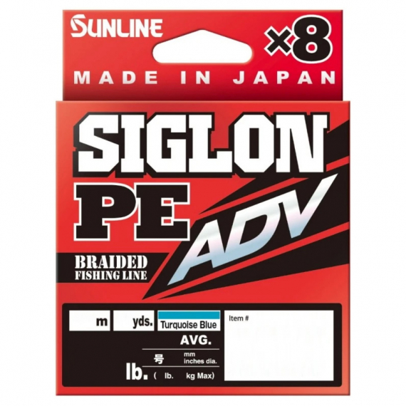 Sunline Siglon PE ADV (x8) 150m Turquoise Blue i gruppen Snøre / Multifilament hos Sportfiskeprylar.se (63054402r)