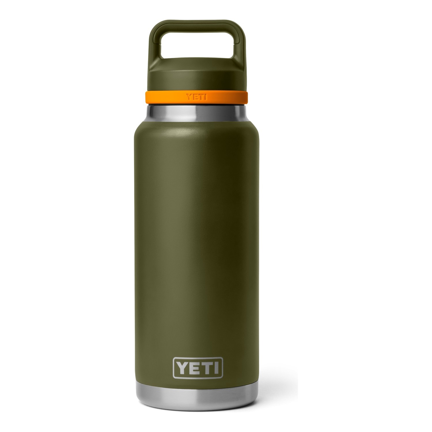 Yeti Rambler 36 Oz C Bottle Chug - Olive/King Crab Orange i gruppen Outdoor / Stormkøkken og køkkenredskaber / Termoflasker / Termoflasker hos Sportfiskeprylar.se (70000007118)