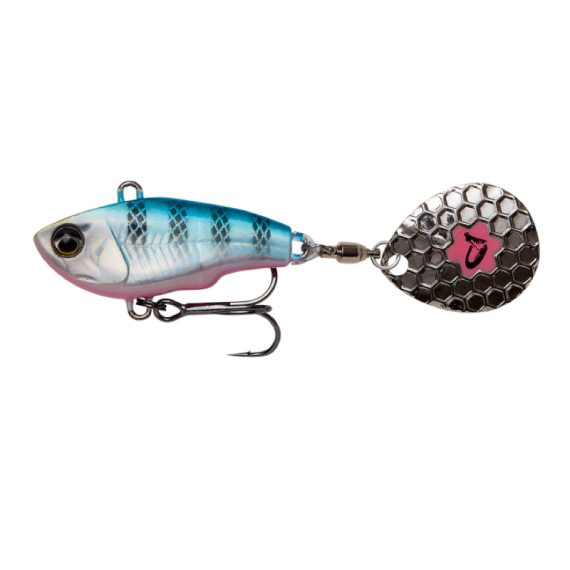 Savage Gear Fat Tail Spin 8cm, 24g Sinking - Blue Silver Pink i gruppen Madding / Læbeløse crankbaits hos Sportfiskeprylar.se (71772)