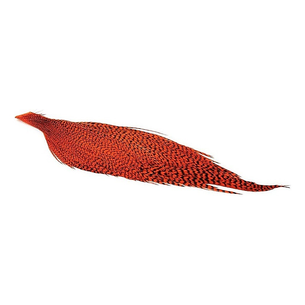 Whiting High & Dry Hackle 1/2 Cape - GD/Orange i gruppen Kroge og endegrej / Fluebinding / Fluebindingsmateriale / Fjer og nakker / Nakker og sadler hos Sportfiskeprylar.se (71841151)
