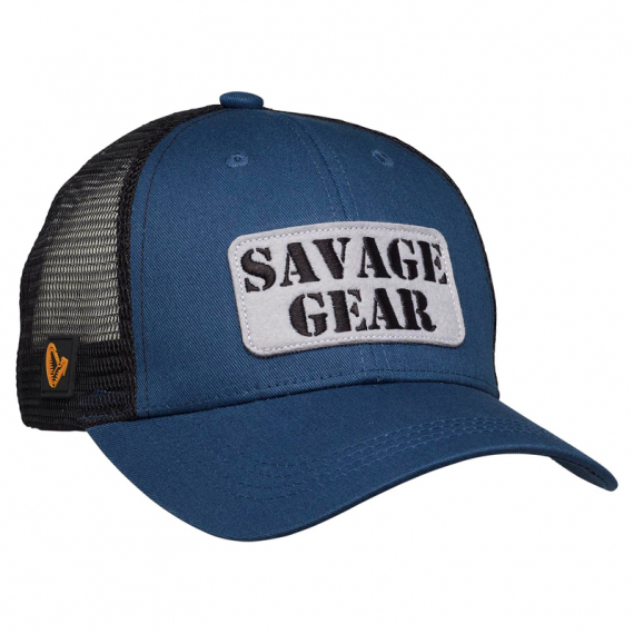 Savage Gear Logo Badge Cap, Teal Blue i gruppen Beklædning og fodtøj / Kasketter og hovedbeklædning / Kasketter / Trucker caps hos Sportfiskeprylar.se (73712)