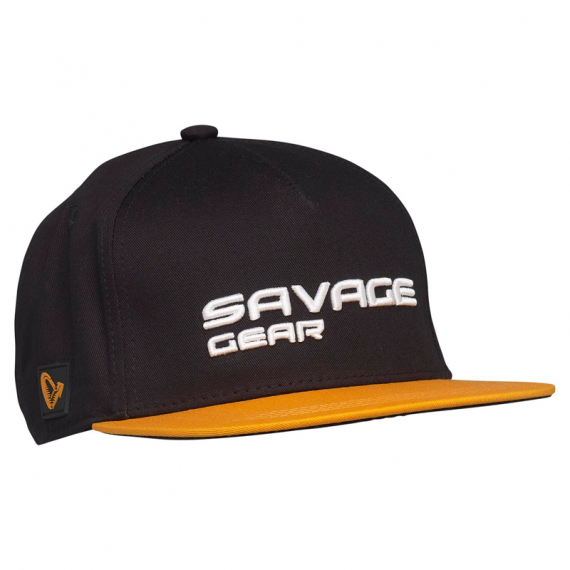 Savage Gear Flat Peak 3D Logo Cap, Black Ink i gruppen Beklædning og fodtøj / Kasketter og hovedbeklædning / Kasketter / Caps hos Sportfiskeprylar.se (73713)