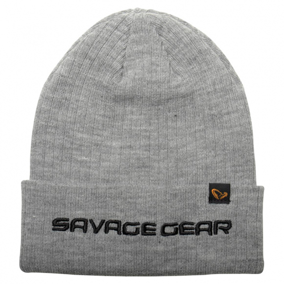 Savage Gear Fold-Up Beanie, Light Grey Melange i gruppen Beklædning og fodtøj / Kasketter og hovedbeklædning / Huer og hatte hos Sportfiskeprylar.se (73741)