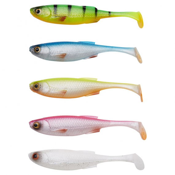 Savage Gear Craft Shad 10cm 6g (5-pack) - Dark Water Mix i gruppen Madding / Softbaits / Aborre softbaits og sandard softbaits hos Sportfiskeprylar.se (74099)