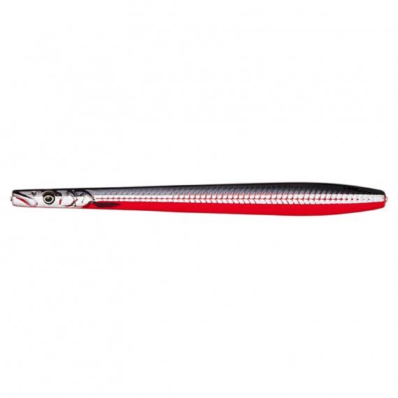 Savage Gear Line Thru Sandeel Nail 10cm 16g - Black Red i gruppen Madding / Havørred madding og kystwoblere / Kystwoblere hos Sportfiskeprylar.se (74167)