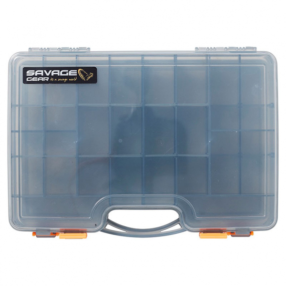 Savage Gear Lurebox 2 Sided Smoke Large 29.5x20.5x6.2cm i gruppen Opbevaring / Tackle-bokse / Maddingæsker hos Sportfiskeprylar.se (74223)