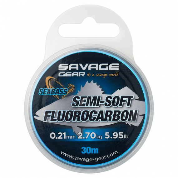 Savage Gear Semi-Soft Fluorocarbon Seabass 30m i gruppen Kroge og endegrej / Ledere og Forfangsmateriale / Forfangsmateriale / Forfangsmateriale fluorcarbon hos Sportfiskeprylar.se (74485r)