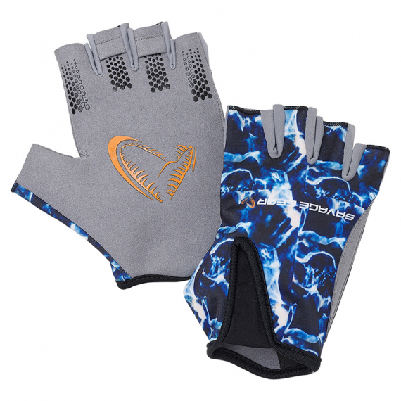 Savage Gear Marine Half Glove, Sea Blue i gruppen Beklædning og fodtøj / Beklædning / Handsker hos Sportfiskeprylar.se (76480r)