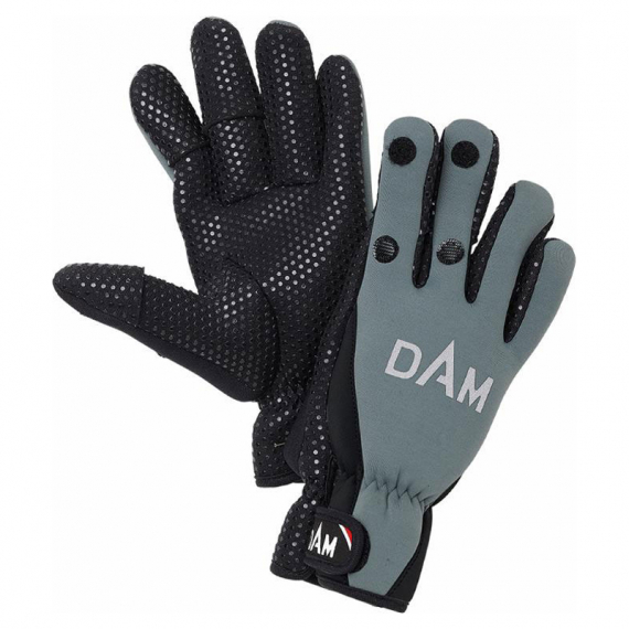 DAM Neoprene Fighter Glove, Black/Grey i gruppen Beklædning og fodtøj / Beklædning / Handsker hos Sportfiskeprylar.se (76514r)
