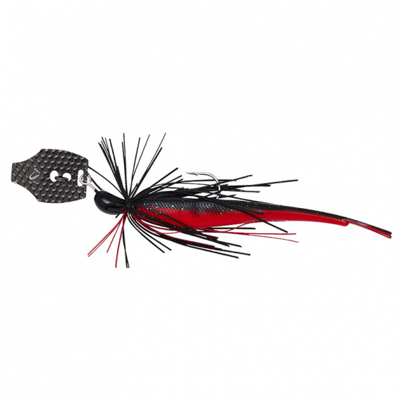 Savage Gear Crazy Swim Jig 10cm 8.5g Sinking - Black N Red i gruppen Madding / Chatterbaits og bladed jigs hos Sportfiskeprylar.se (76735)