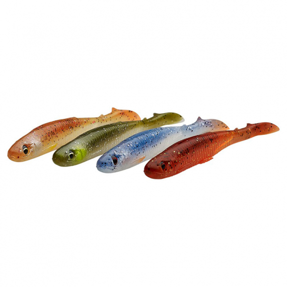 Savage Gear Slender Scoop Shad (4-pack) 11cm 7g - Clear Water Mix i gruppen Madding / Maddingsæt hos Sportfiskeprylar.se (76751)