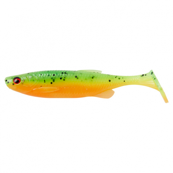 Savage Gear Fat Minnow T-Tail 10,5cm, 11g (5-pack) Firecracker i gruppen Madding / Softbaits / Aborre softbaits og sandard softbaits hos Sportfiskeprylar.se (76996)