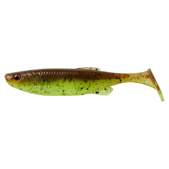 Savage Gear Fat Minnow T-Tail 10,5cm, 11g (5-pack) Chartreuse Pumpkin i gruppen Madding / Softbaits / Aborre softbaits og sandard softbaits hos Sportfiskeprylar.se (76998)