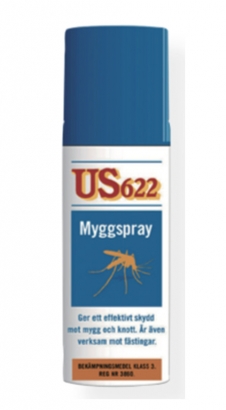 Myggmedel Spray US 622 (60ml) i gruppen Outdoor / Myggespray og -beskyttelse / Myggespray hos Sportfiskeprylar.se (778)
