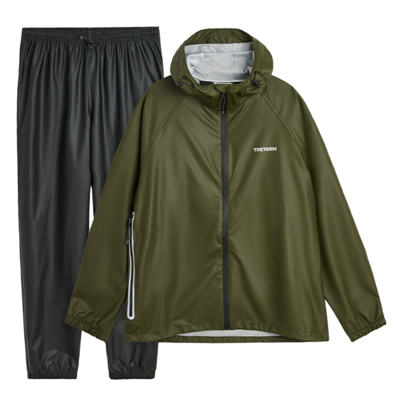 Tretorn Packable Rainbreaker Set, Forest Green i gruppen Beklædning og fodtøj / Beklædning / Fiskedragter hos Sportfiskeprylar.se (800655502Sr)