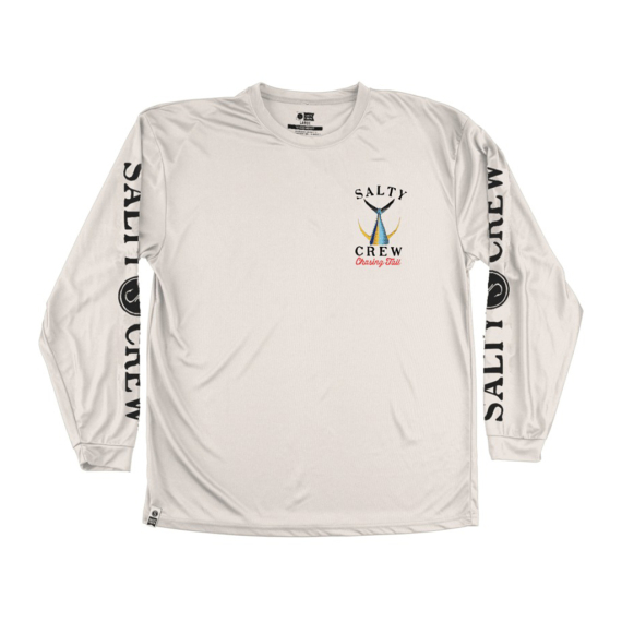 Salty Crew Tailed L/S Tech Tee Rashguard White i gruppen Beklædning og fodtøj / UV-beklædning hos Sportfiskeprylar.se (804046048596r)