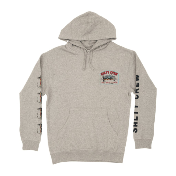 Salty Crew Fly Drop Fleece Grey Heather i gruppen Beklædning og fodtøj / Beklædning / Sweatere / Hættetrøjer hos Sportfiskeprylar.se (804046356639r)