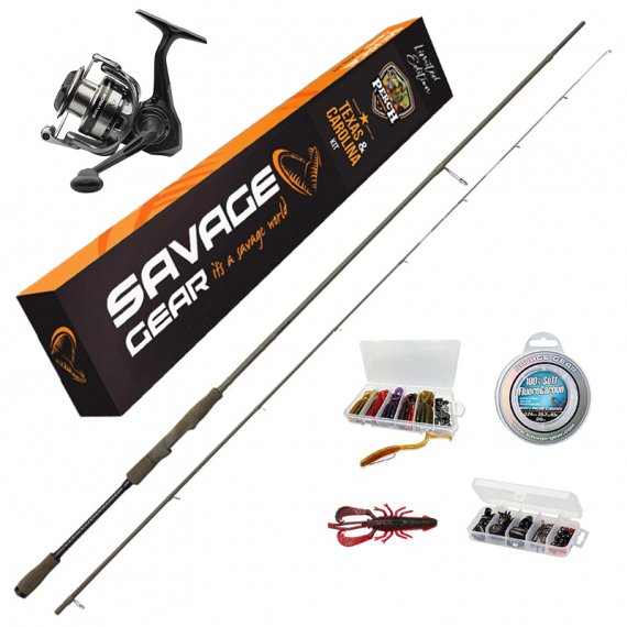 Savage Gear Perch Academy Kit#2 - Texas & Carolina Kit i gruppen Sæt / Spinnesæt hos Sportfiskeprylar.se (83554)