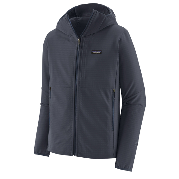 Patagonia M\'s R1 TechFace Hoody Smolder Blue i gruppen Beklædning og fodtøj / Beklædning / Jakker / Skaljakker hos Sportfiskeprylar.se (83578-SMDB-Lr)