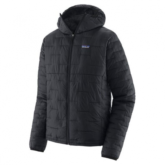 Patagonia M\'s Micro Puff Hoody BLK i gruppen Beklædning og fodtøj / Beklædning / Jakker / Dun- og syntetforede jakker hos Sportfiskeprylar.se (84031-BLKr)
