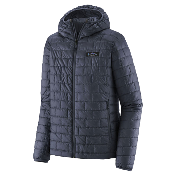Patagonia M\'s Nano Puff Fitz Roy Trout Hoody Smolder Blue i gruppen Beklædning og fodtøj / Beklædning / Jakker / Dun- og syntetforede jakker hos Sportfiskeprylar.se (84455-SMDBr)