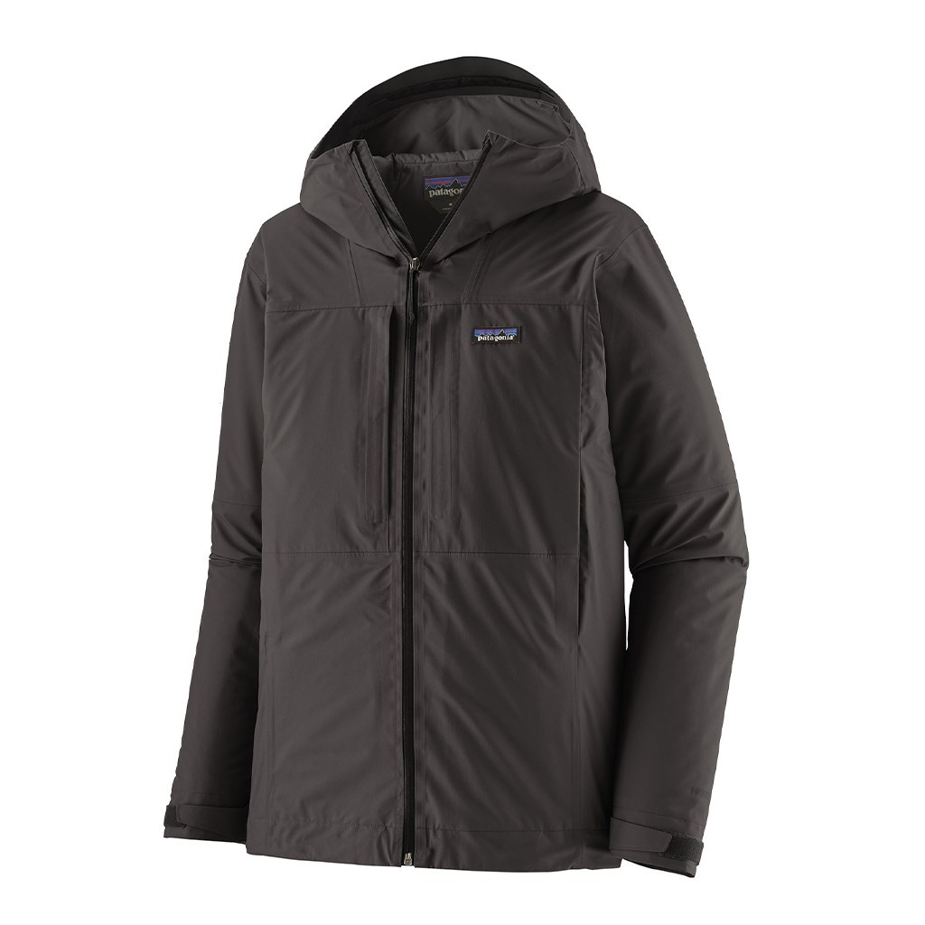 Patagonia M\'s Insulated Boulder Fork Rain Jacket BLK i gruppen Beklædning og fodtøj / Beklædning / Jakker / Regnjakker hos Sportfiskeprylar.se (85220-BLK-XXLr)