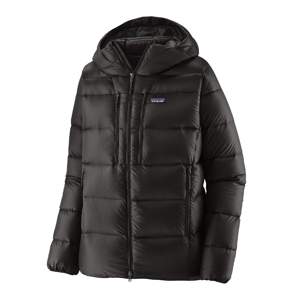 Patagonia M\'s Fitz Roy Down Hoody BLK i gruppen Beklædning og fodtøj / Beklædning / Jakker / Dun- og syntetforede jakker hos Sportfiskeprylar.se (85501-BLK-XLr)