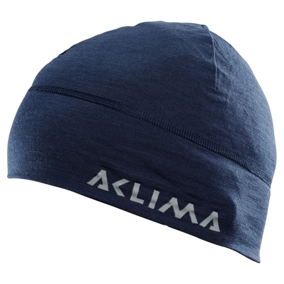 Aclima LightWool 140 Beanie Navy Blazer i gruppen Beklædning og fodtøj / Kasketter og hovedbeklædning / Huer og hatte hos Sportfiskeprylar.se (90-104648)