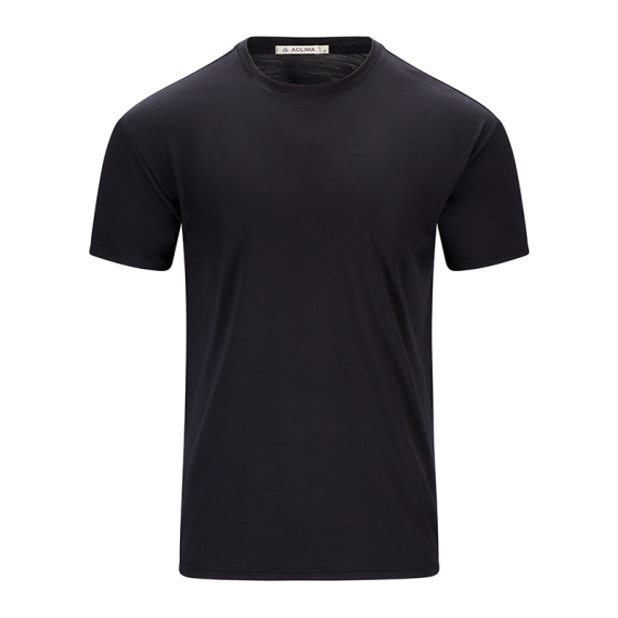 Aclima LightWool 140 Classic Tee M\'s Jet Black i gruppen Beklædning og fodtøj / Beklædning / T-shirts hos Sportfiskeprylar.se (90-107171r)