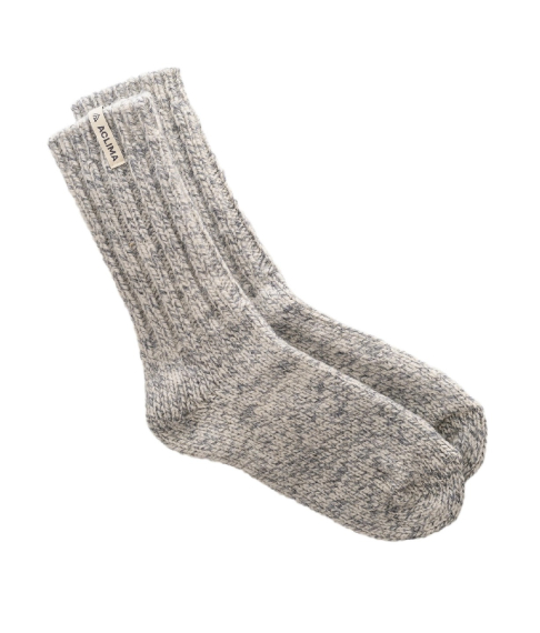 Aclima Norwegian Wool Socks Grey / White i gruppen Beklædning og fodtøj / Beklædning / Undertøj / Sokker hos Sportfiskeprylar.se (90-107363r)