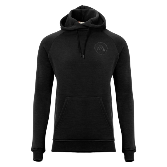 Aclima FleeceWool V2 Hoodie M\'s Jet Black i gruppen Beklædning og fodtøj / Beklædning / Sweatere / Hættetrøjer hos Sportfiskeprylar.se (90-109198r)