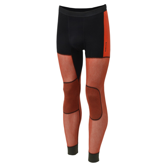 Aclima WoolNet Hybrid Longs M\'s Jet Black/Tarmac/Gold Flame i gruppen Beklædning og fodtøj / Beklædning / Undertøj / Lange underbukser hos Sportfiskeprylar.se (90-110022r)