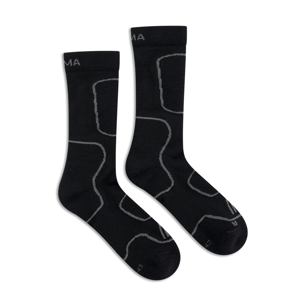 Aclima Cross Country Wool Socks Jet Black i gruppen Beklædning og fodtøj / Beklædning / Undertøj / Sokker hos Sportfiskeprylar.se (90-112212r)