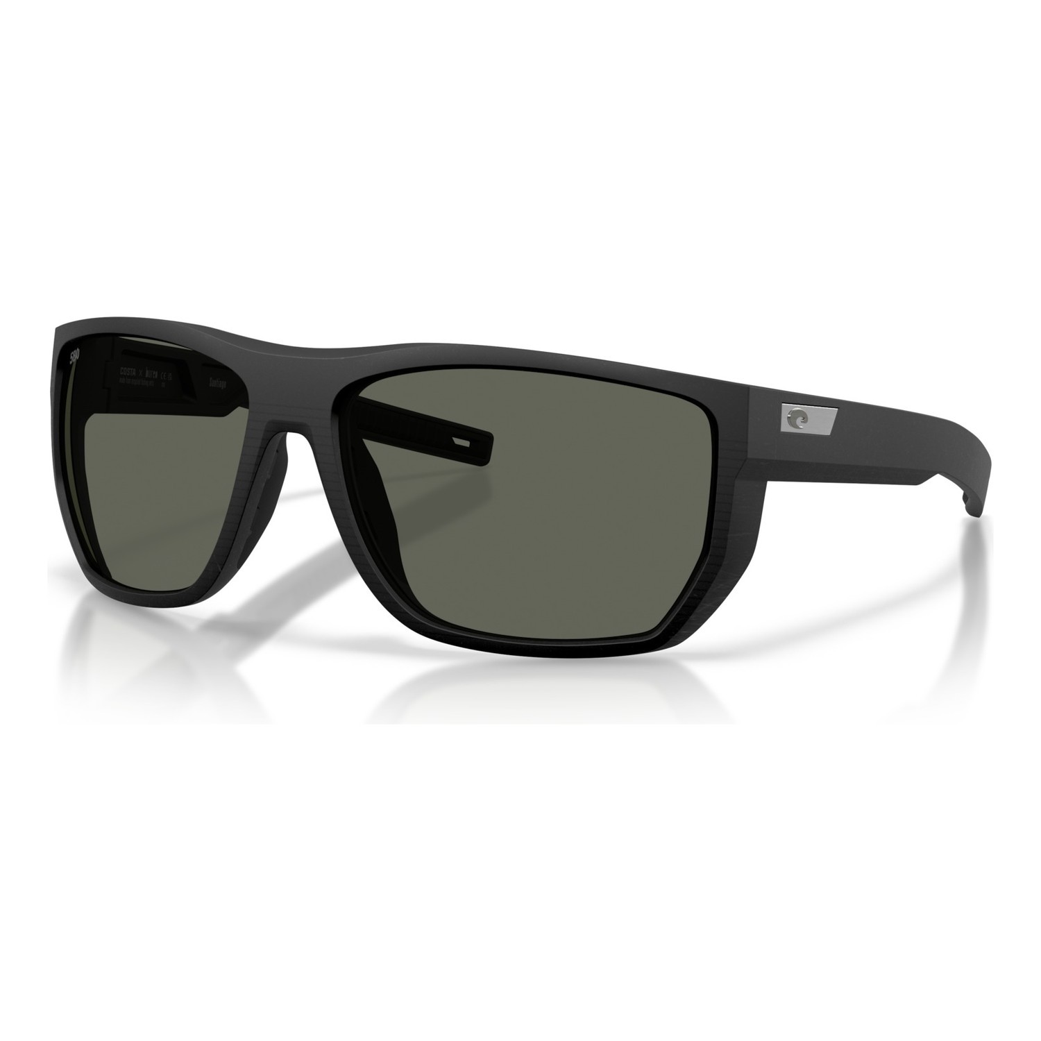 Costa Santiago - Netplus Black - Gray 580G i gruppen Beklædning og fodtøj / Briller / Polaroidbriller hos Sportfiskeprylar.se (90850563)