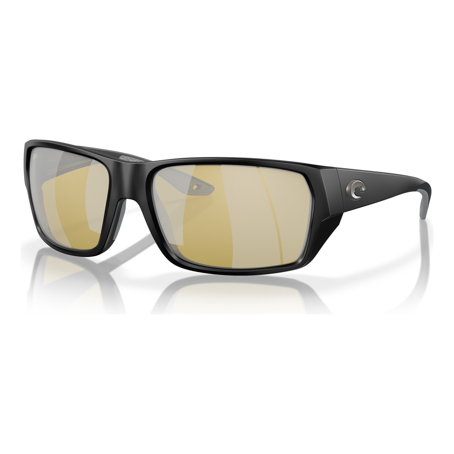 Costa Tailfin-Matte Black-Sunrise Silver Mirror 580G i gruppen Beklædning og fodtøj / Briller / Polaroidbriller hos Sportfiskeprylar.se (91130560)