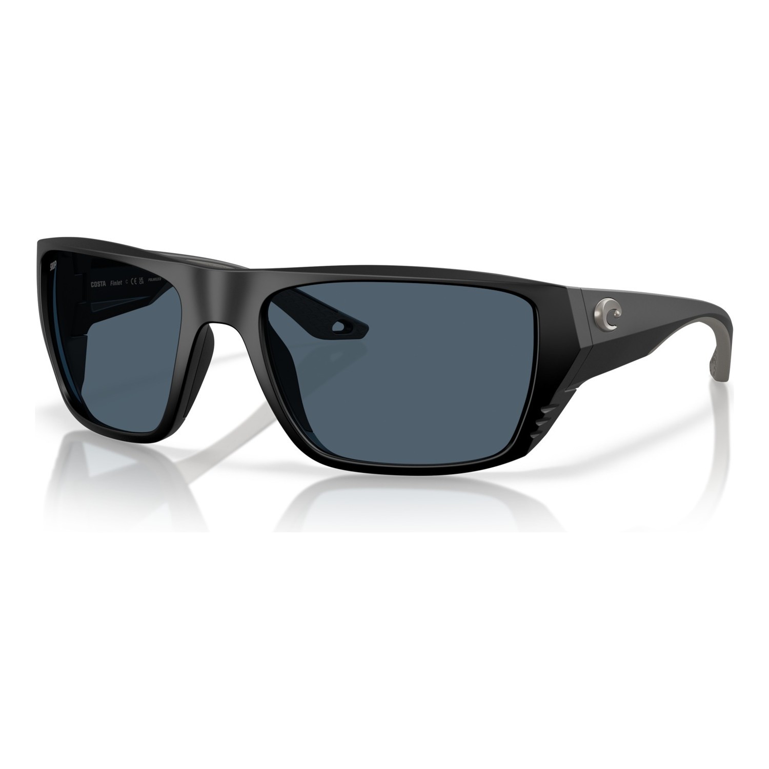 Costa Finlet - Matte Black - Gray 580P i gruppen Beklædning og fodtøj / Briller / Polaroidbriller hos Sportfiskeprylar.se (91180559)