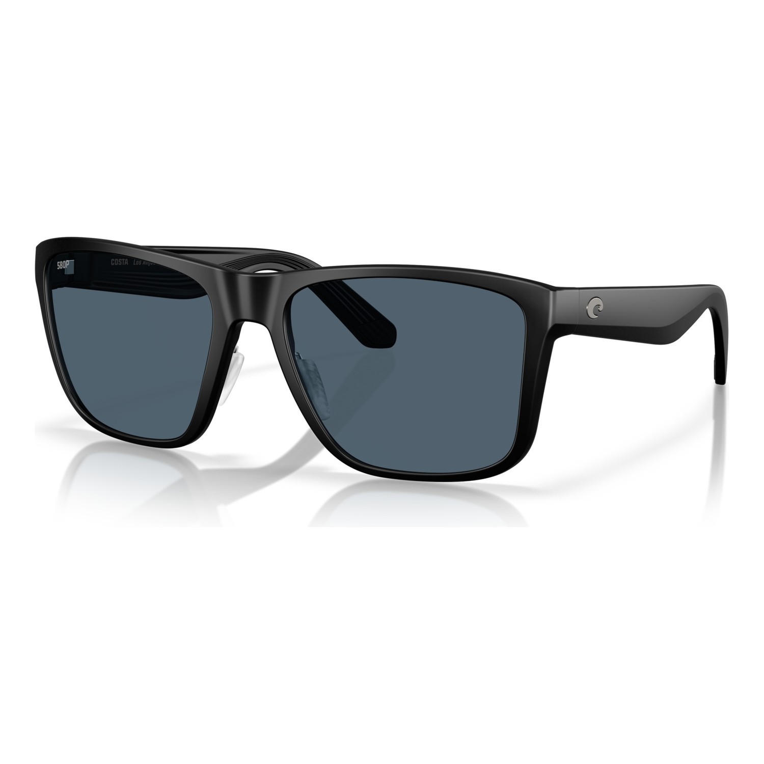 Costa Los Alijos - Matte Black - Gray 580P i gruppen Beklædning og fodtøj / Briller / Polaroidbriller hos Sportfiskeprylar.se (91260459)