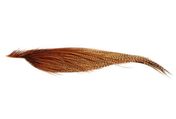 Whiting Bronze 1/2 Dry Fly Hackle Barred Dark Ginger i gruppen Kroge og endegrej / Fluebinding / Fluebindingsmateriale / Fjer og nakker / Hackle hos Sportfiskeprylar.se (91341016)