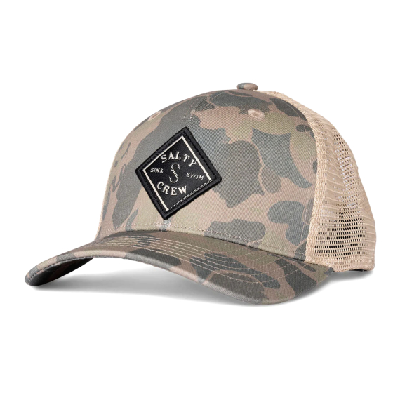 Salty Crew Sea Line Retro Trucker Sand Camo i gruppen Beklædning og fodtøj / Kasketter og hovedbeklædning / Kasketter hos Sportfiskeprylar.se (9334966013516)