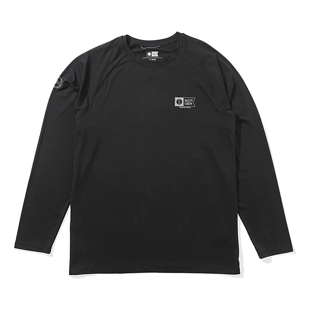 Salty Crew Mariner Ls Tech Tee Charcoal i gruppen Beklædning og fodtøj / Beklædning / Sweatere / Langærmede T-shirts hos Sportfiskeprylar.se (9334966016708r)